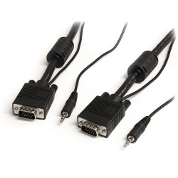 2m High Res Monitor VGA Cable w/Audio