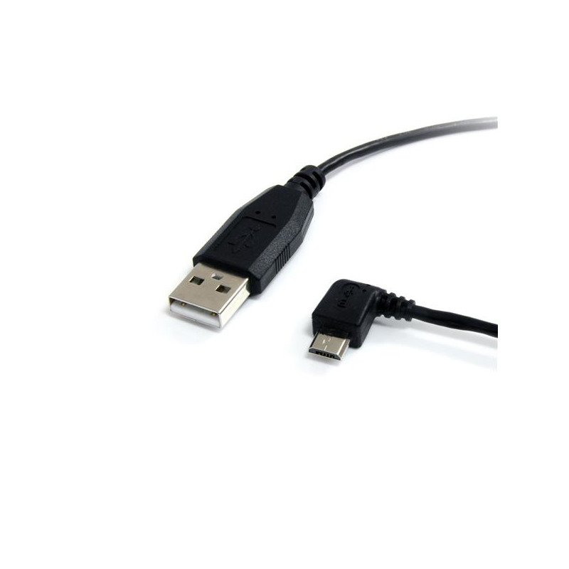 6 ft USB to Left Angle Micro USB Cable