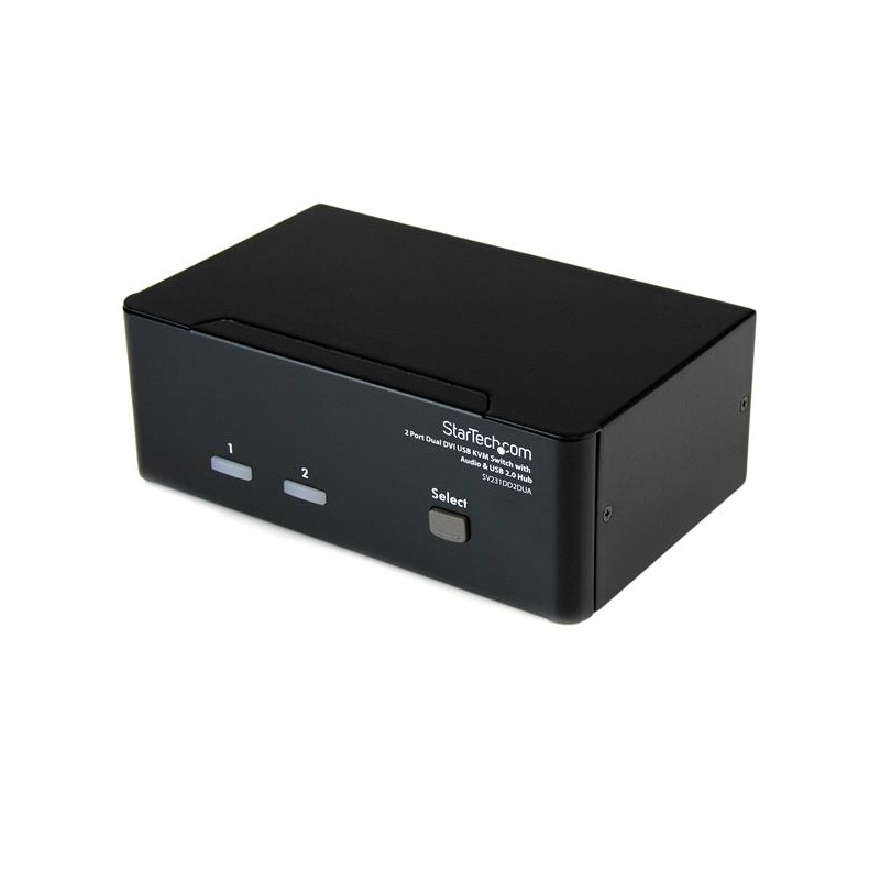 2 Port Dual DVI USB KVM Switch