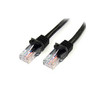 0.5m Black Snagless Cat5e Patch Cable