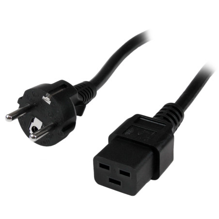2m Computer Power Cord - Schuko to C19
