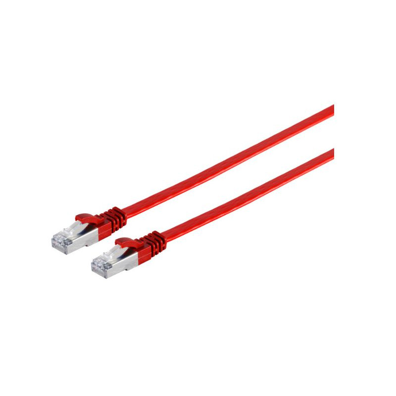 U/UTP CAT6A 1M Red Flat