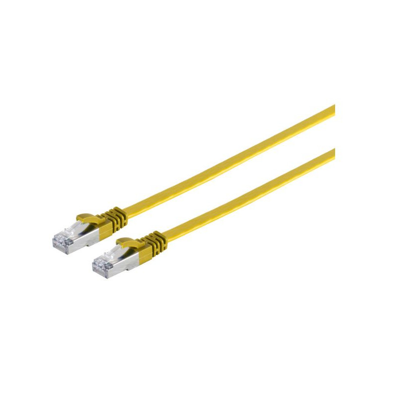 U/UTP CAT6A 2M Yellow Flat