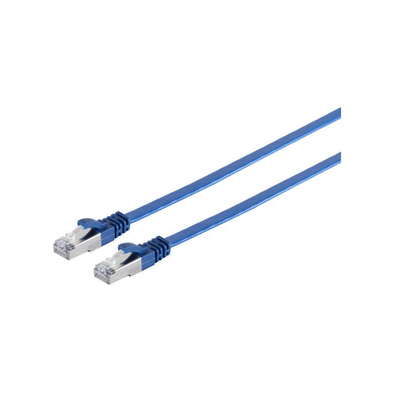 U/UTP CAT6A 5M Blue Flat