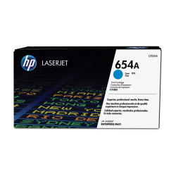 HP Toner/654A Cyan LaserJet Cartridge