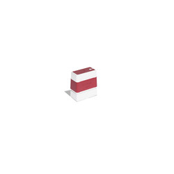 Pack 6 Red self-inking stamps 18x50