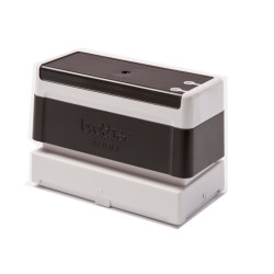 Pack 6 black self-inking stamps 40x90mm