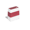 Pack 6 Red self-inking stamps 18x50