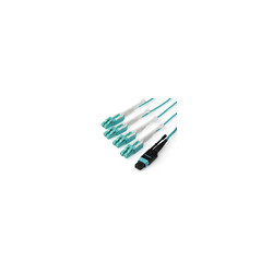 1m MTP/MPO to 4xLC/PC Fiber Cable