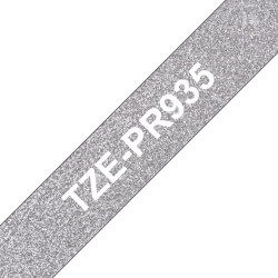 TAPE/TZePR935 12MM WHITE ON SILVER
