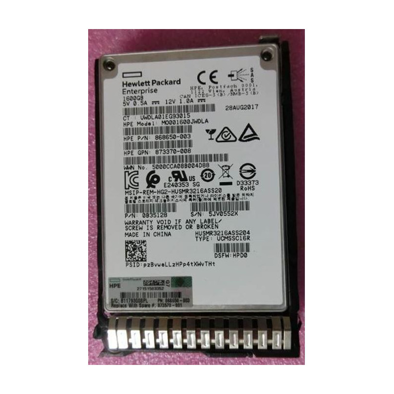1.6TB SAS 12G SFF SC DS MU SSD