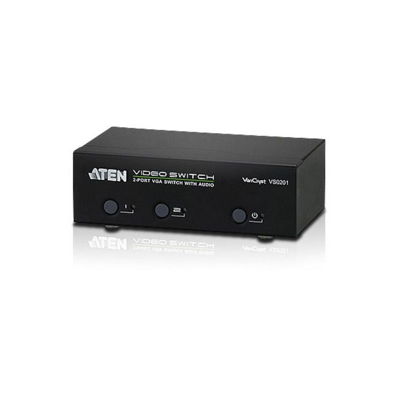 2-PORT VGA Switch With Audio + RS-232 | APLIUM