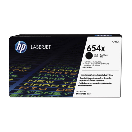 K/HP Toner/654X Black HighYield LJ Cart
