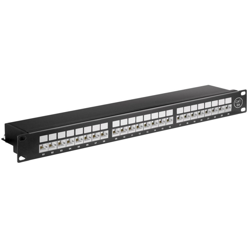 CAT6a 24 port 19" Patch Panel,