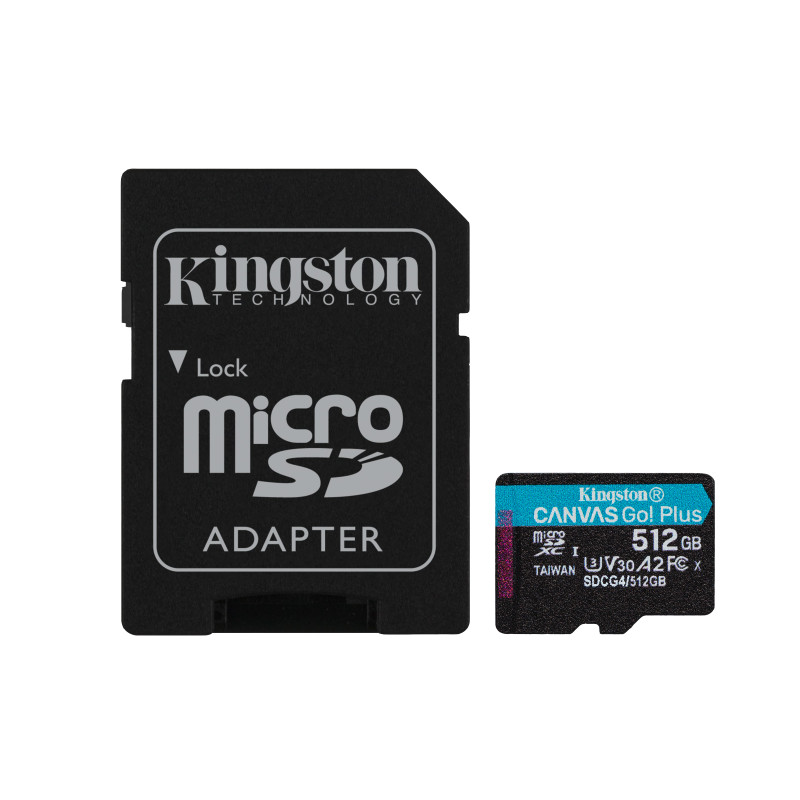 512GB microSDXC Canvas Go Plus Card+ADP