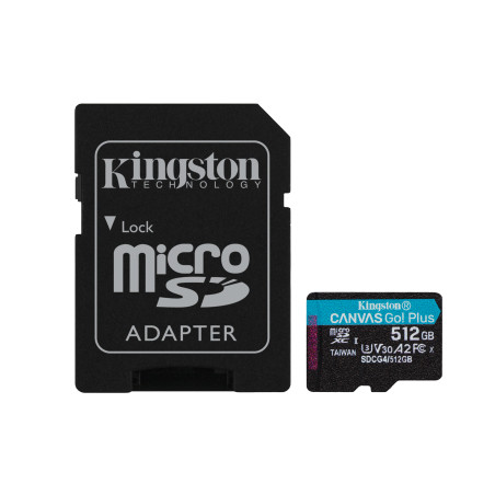 512GB microSDXC Canvas Go Plus Card+ADP
