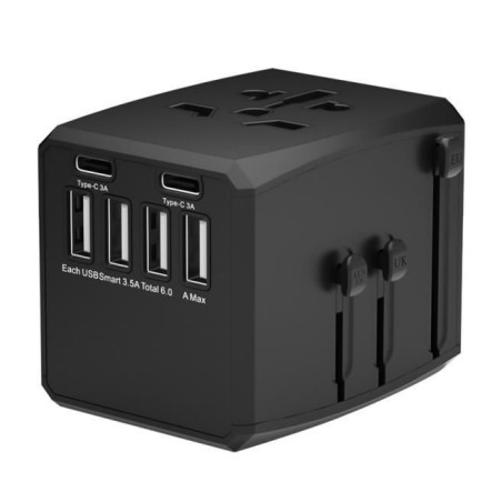 World Travel Adapter, 4 USB A