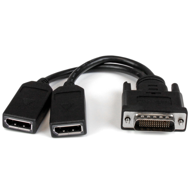 8in DMS-59 to Dual DisplayPort Cable