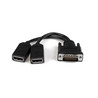 8in DMS-59 to Dual DisplayPort Cable