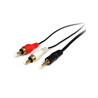 3 ft Stereo Audio Cable 3.5mm to 2x RCA