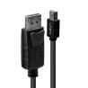 Mini DP to DP Cable, Black, 2m