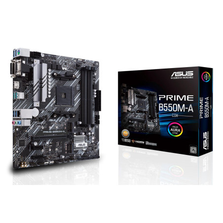 Placa Base Asus Prime B550M-A/CSM Socket AM4/ DDR4/ PCIe 4.0/ Micro AT