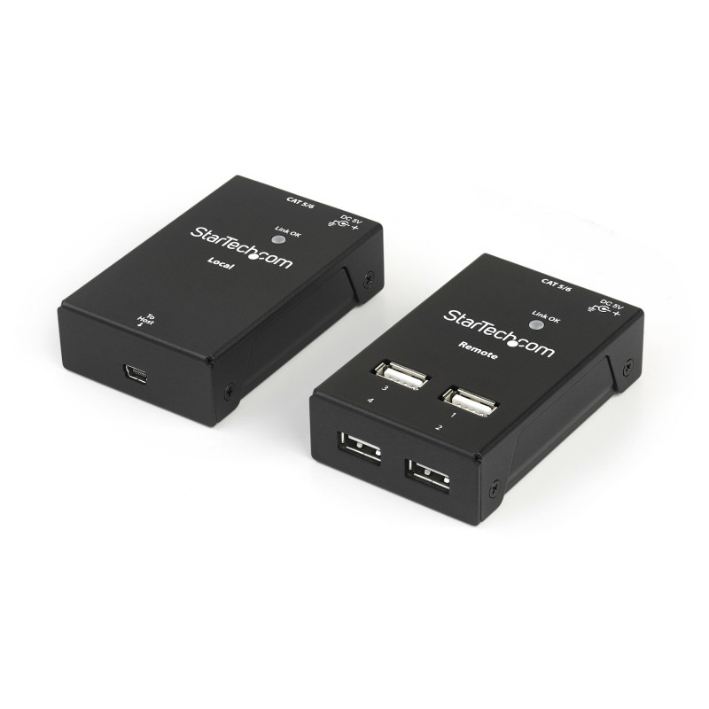 4 Port USB 2.0-Over-Cat5-or-6 Extender