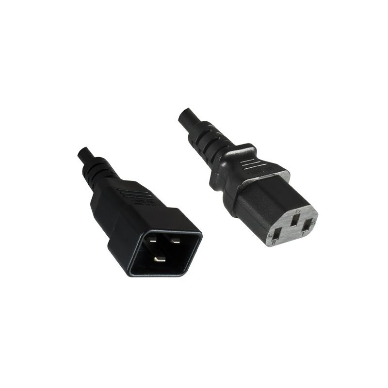 PowerCord C13-C20 10A 1m Black