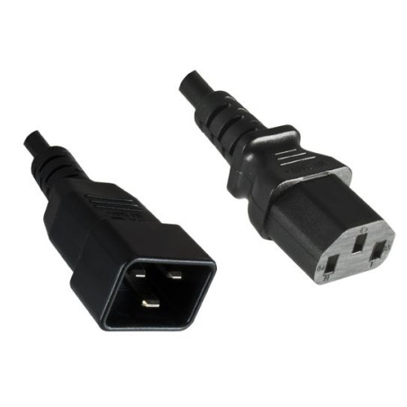 PowerCord C13-C20 10A 1m Black