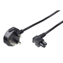 Power Cord UK - C5 1.8m Black