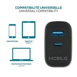 Wall Charger - 45W - 1 USB A + 1 USB C - Gan | APLIUM