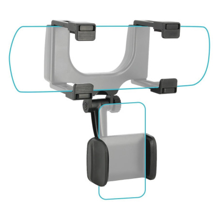 Universal Car Rear Mirror Mount For Smartphone | APLIUM