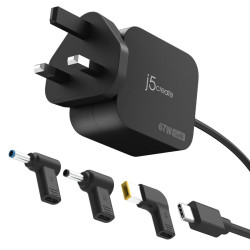 67W Gan Pd Usb-c Mini Charger With 3 Types Of DC Connector - | APLIUM