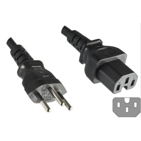 Power Cord Swiss - C15 1.8m