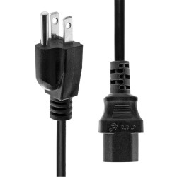 Power Cord US to C13 1M Black