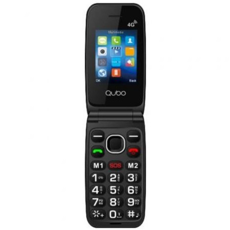 Teléfono Móvil Qubo NEO2 NW BK 4G para Personas Mayores/ Negro