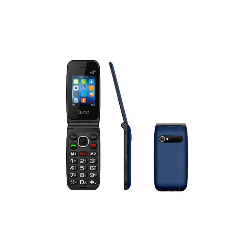 Teléfono Móvil Qubo NEONW-BL 4G para Personas Mayores/ Azul | APLIUM