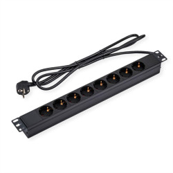 19" 1UH, PDU 8 - way Socket,