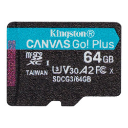 Kingston Canvas Go! Plus - Tarjeta de memoria flash - 64GB - | APLIUM