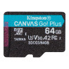 Kingston Canvas Go! Plus - Tarjeta de memoria flash - 64GB - | APLIUM