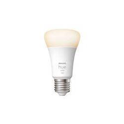 Philips Hue White - bombilla LED - forma: A60 - E27 - 9.5 W - luz blanca cálida suave - 2700 K - blanco