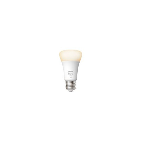 Philips Hue White - bombilla LED - forma: A60 - E27 - 9.5 W - luz blanca cálida suave - 2700 K - blanco