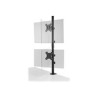 Kensington kit de montaje - movimiento completo - para 2 paneles LCD/plasma - apilamiento vertical - negro