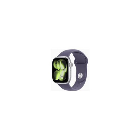 Apple Watch Series 11 (GPS) - aluminio plateado - reloj inteligente con pulsera deportiva - niebla púrpura - 6