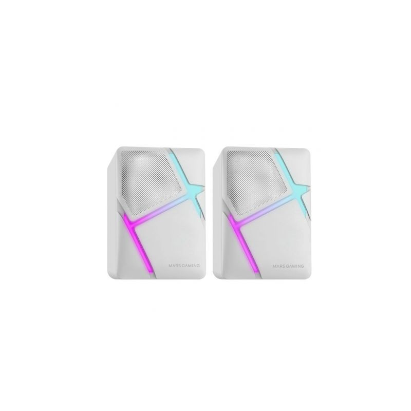 MSHW - Altavoces Mars Gaming MS-H/ 10W/ 2.0/ Blancos | APLIUM