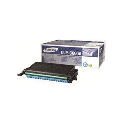 Samsung CLP-C660A - cián - original - cartucho de tóner