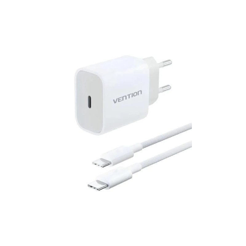 1-PORT Usb-c Charger (20W) With USB 2.0 Usb-c M-m 3A Cable ( | APLIUM