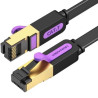 VENTION ICABL - Flat CAT.7 Patch Cable 10M Blac K 30AWG | APLIUM