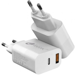 Cargador de Pared Leotec LECSPH20W2W2/ 1xUSB Tipo-C/ 1xUSB/ | APLIUM