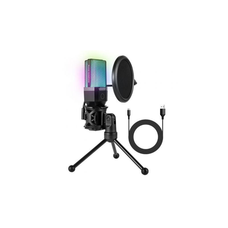 Micrófono Woxter Mic Studio 65 RGB/ USB 2.0 | APLIUM